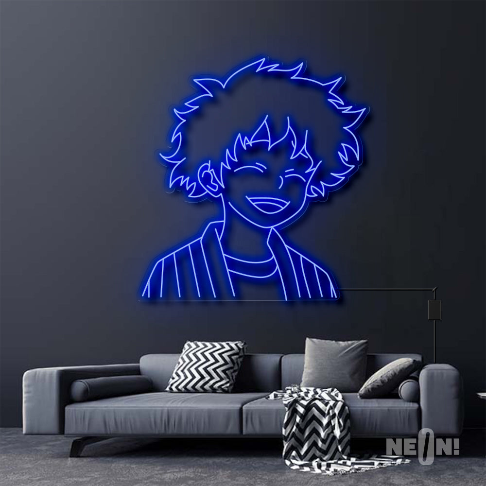 Laughing Midoriya - Deku LED Neon Sign
