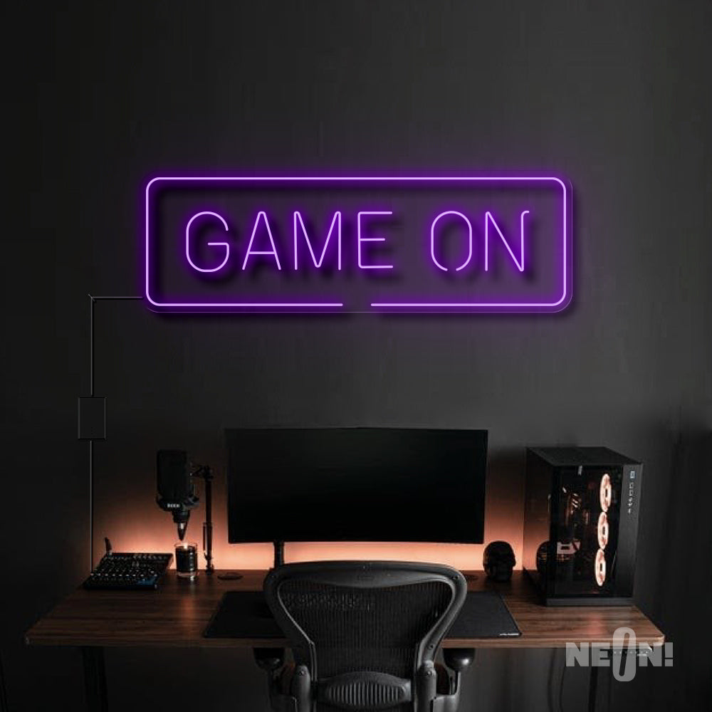 
            
                Load image into Gallery viewer, GAME ON Neon Sign
            
        