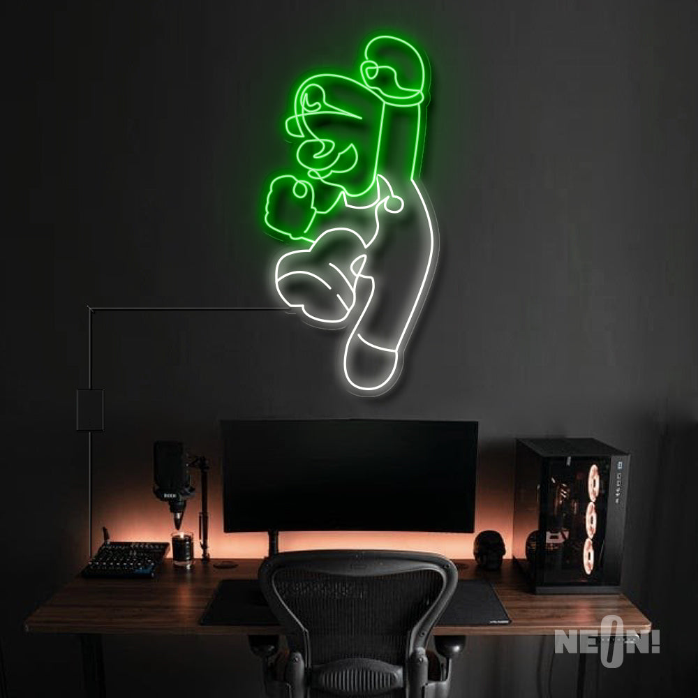 Luigi Neon Sign