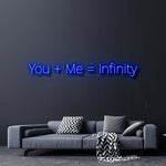 YOU + ME = INFINITY