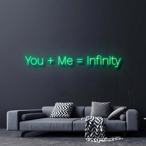 YOU + ME = INFINITY