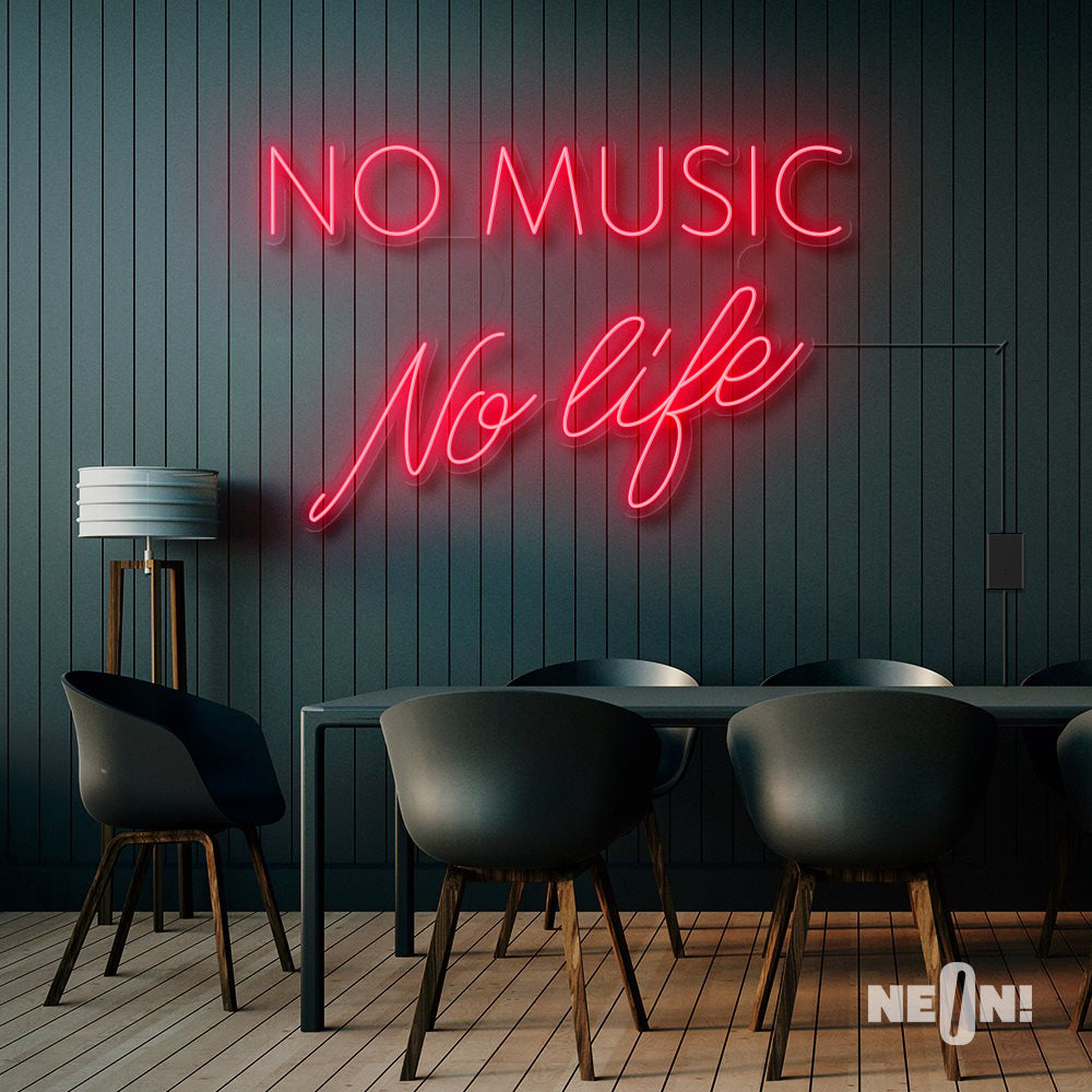 Amazon | ネオンサイン NO MUSIC NO LIFE NEON SIGN インテリア