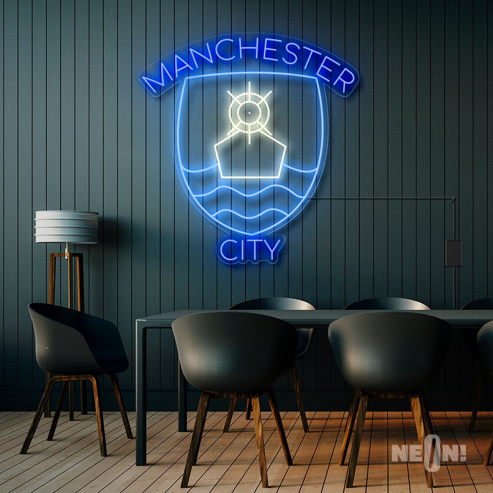 Purchase 'Manchester City Logo' Led Neon Sign | The Neon Store