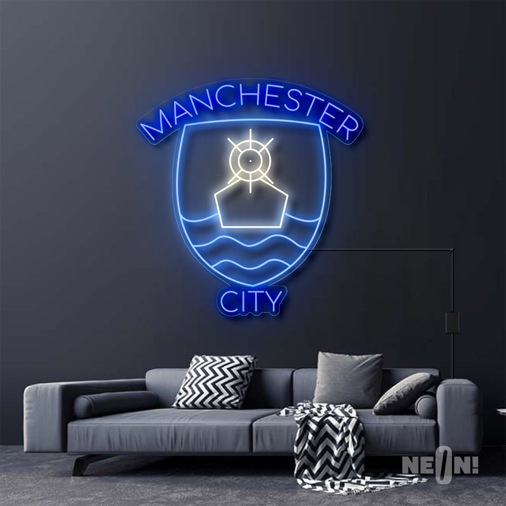 Purchase 'Manchester City Logo' Led Neon Sign | The Neon Store
