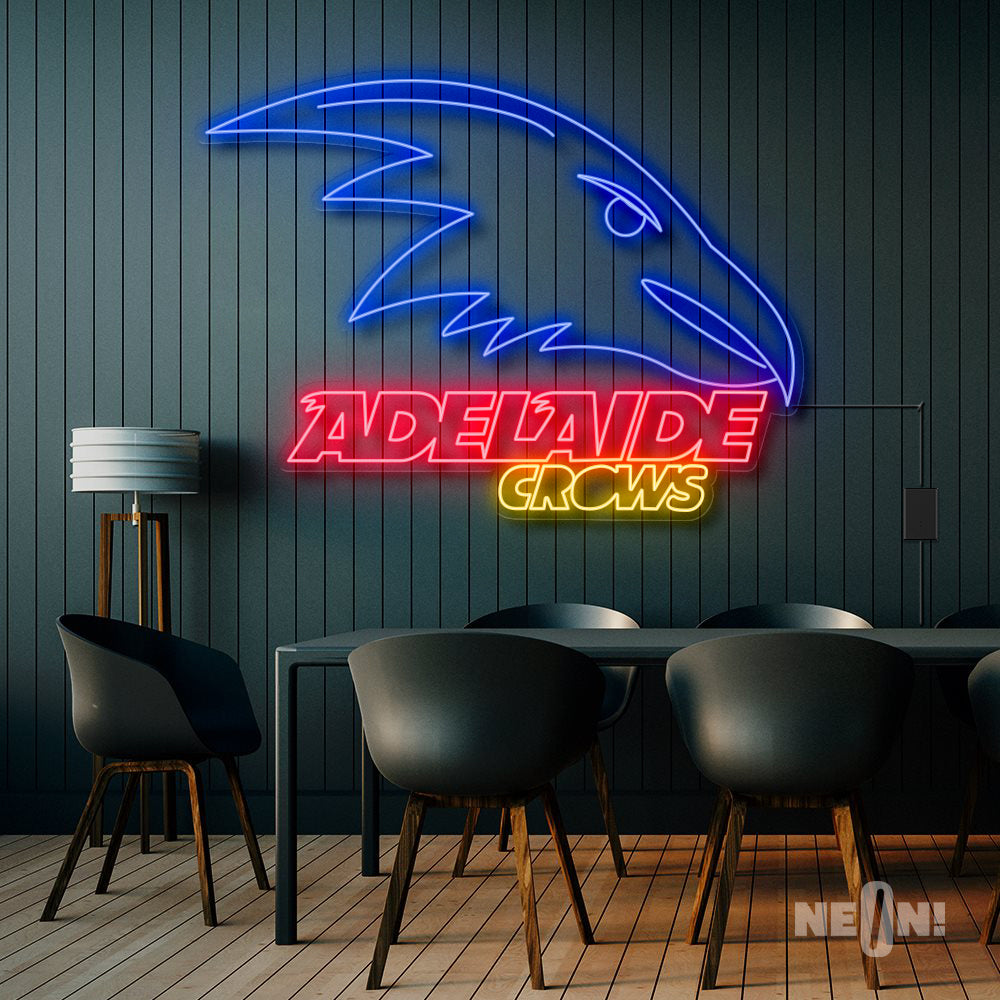 Adelaide crows neon sign