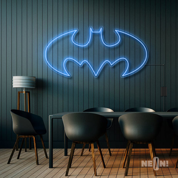 Batman logo deals led wall light