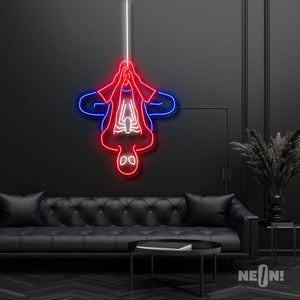 spider man neon sign