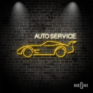 AUTO SERVICE WITH CAR